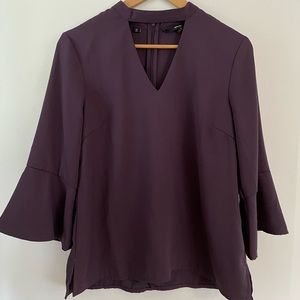 Purple/Eggplant Vero Moda chocked neck long sleeve top
